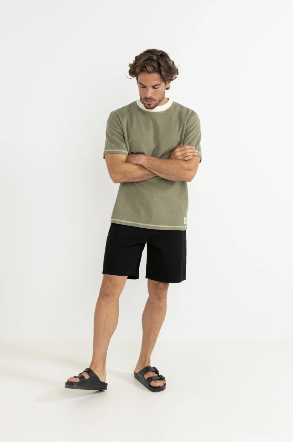 RHYTHM RHYTHM CONTRAST VINTAGE TERRY SS T-SHIRT