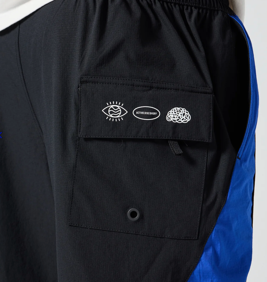 RIVVIA DAILY RIDE PASSAGE SHORT : BLACK/BLUE