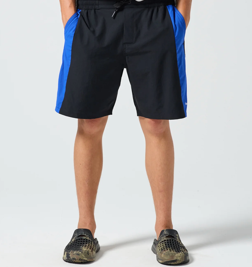 RIVVIA DAILY RIDE PASSAGE SHORT : BLACK/BLUE