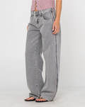RUSTY Flip Mommy Low Rise Wide Leg Jean London Summer/Baby Pink