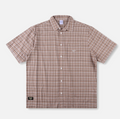 RIVVIA VV CHECK SS SHIRT : BROWN