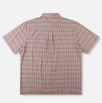RIVVIA VV CHECK SS SHIRT : BROWN