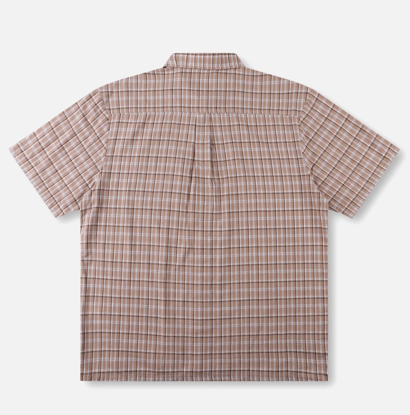 RIVVIA VV CHECK SS SHIRT : BROWN