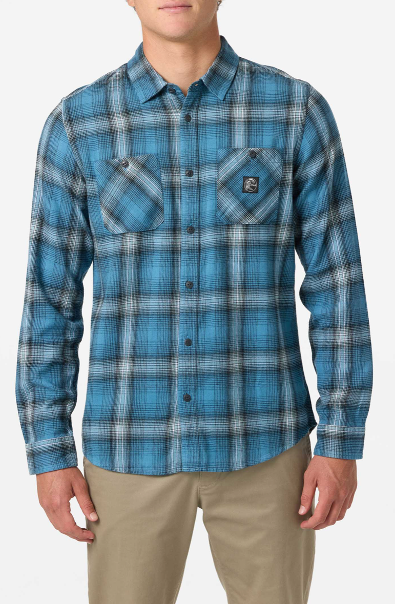 O'NEILL O'Riginals Clashed Flannel Standard Fit Long Sleeve Shirt
