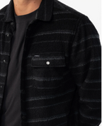 O'NEILL MEN'S GLACIER HIGH PILE OVERSHIRT SUPERFLEECE - BLACK