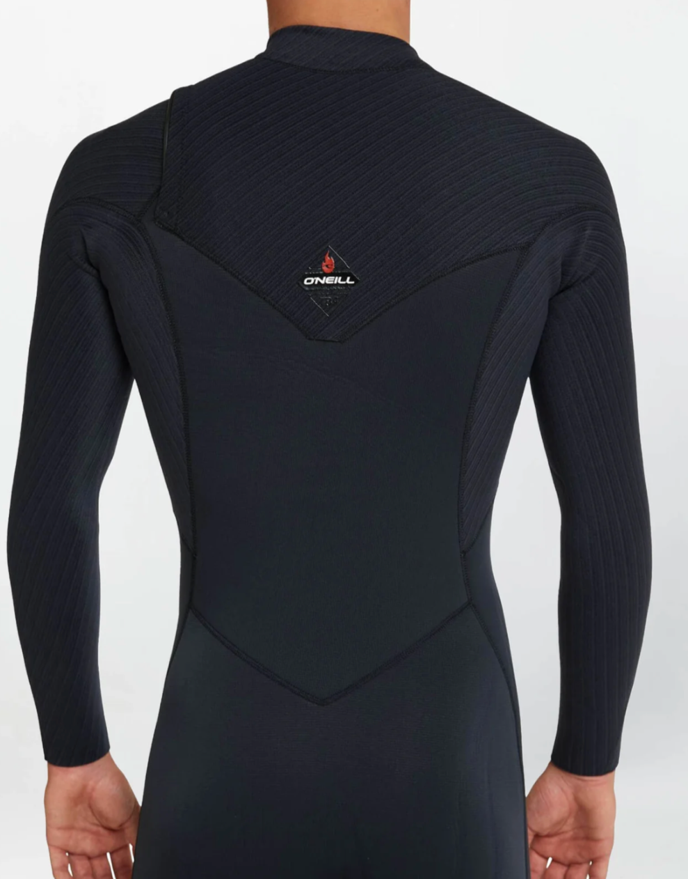 O'NEILL HYPERFIRE 3/2MM STEAMER CHEST ZIP WETSUIT - BLACK