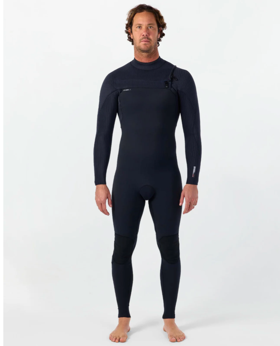 O'NEILL HYPERFREAK 3/2+ STEAMER CHEST ZIP WETSUIT - BLACK