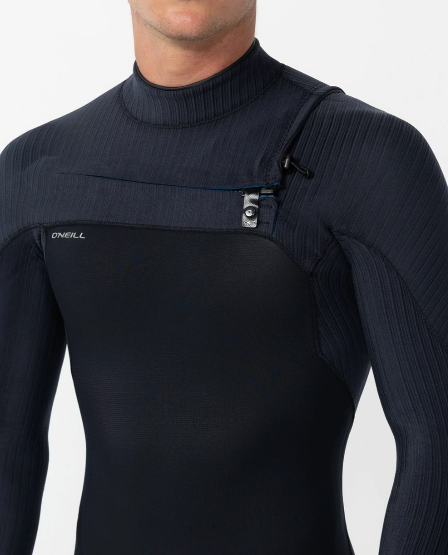 O'NEILL HYPERFREAK 3/2+ STEAMER CHEST ZIP WETSUIT - BLACK