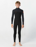 O'NEILL KID'S HYPERFIRE 3/2MM STEAMER CHEST ZIP - BLACK