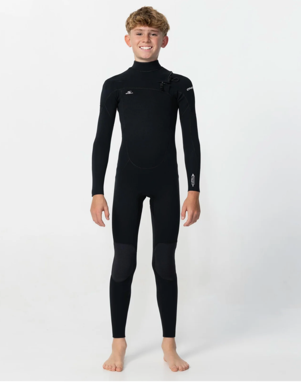 O'NEILL YOUTH REACTOR 3/2MM GBS STEAMER CHEST ZIP - BLACK