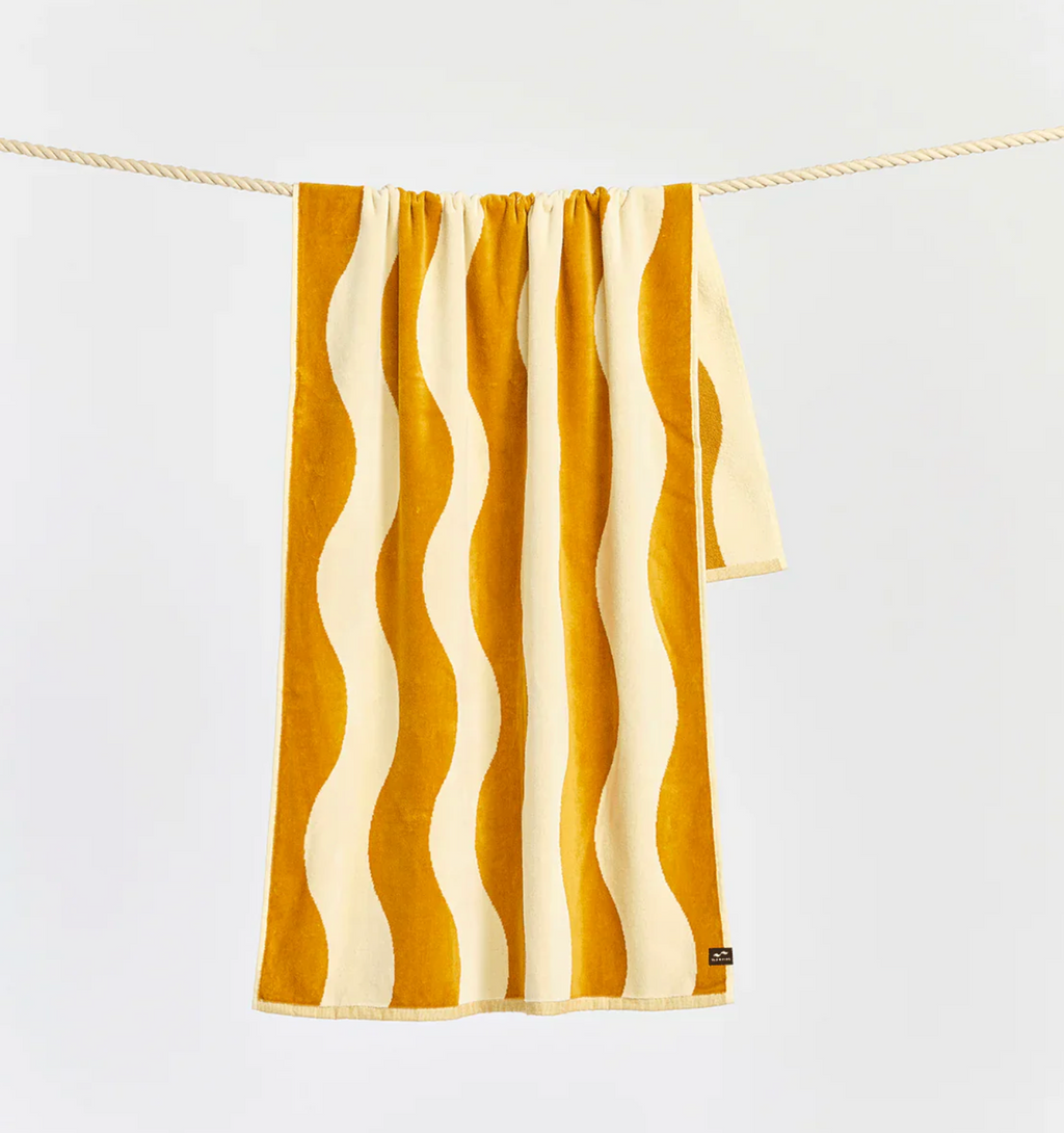 Slowtide Stripe Premium Beach Towel - Brush