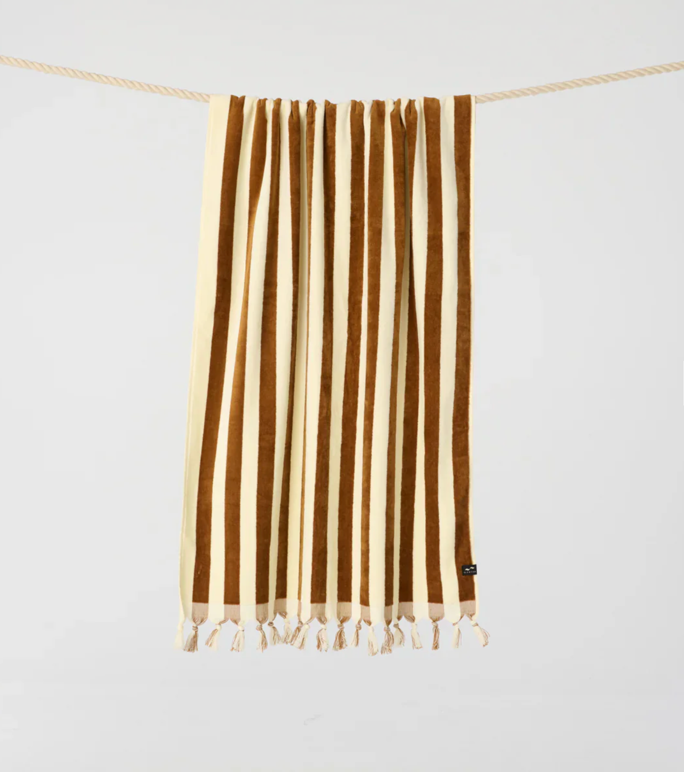 SLOWTIDE Cabana Fringe Premium Woven Towel - Brush