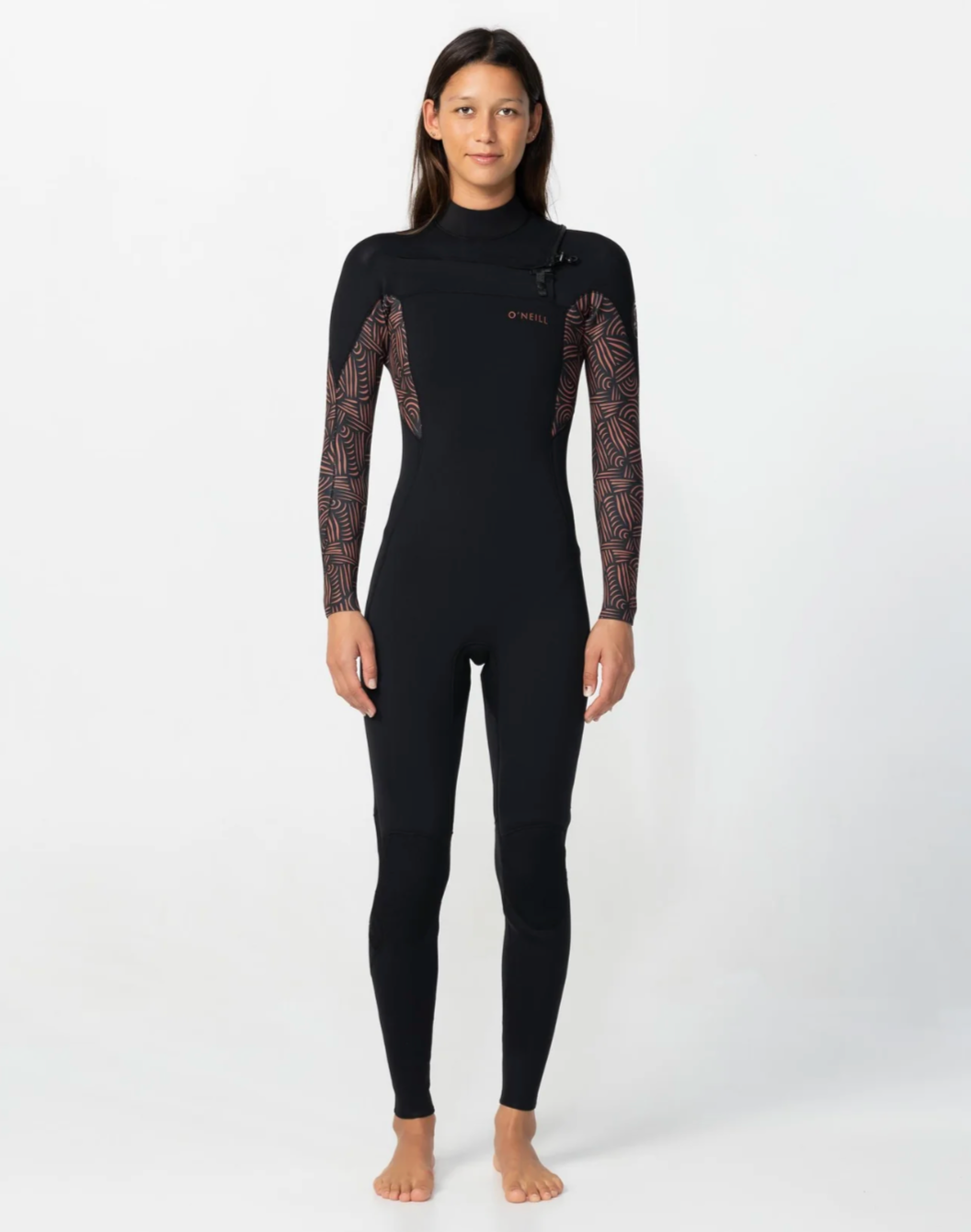 BAHIA WOMEN'S BAHIA 4/3MM STEAMER CHEST ZIP - TERRA WEAVE