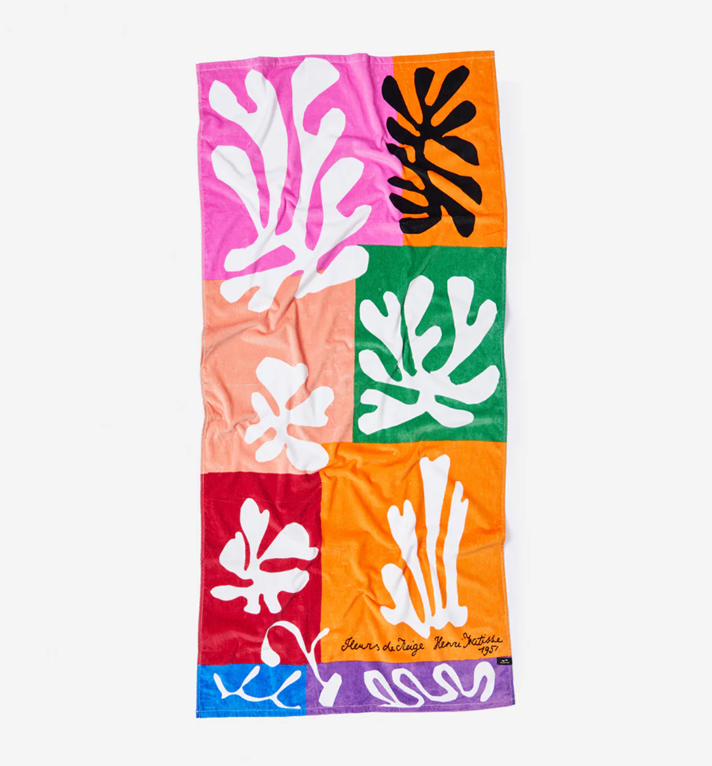 SNOW FLOWERS BEACH TOWEL | HENRI MATISSE X SLOWTIDE