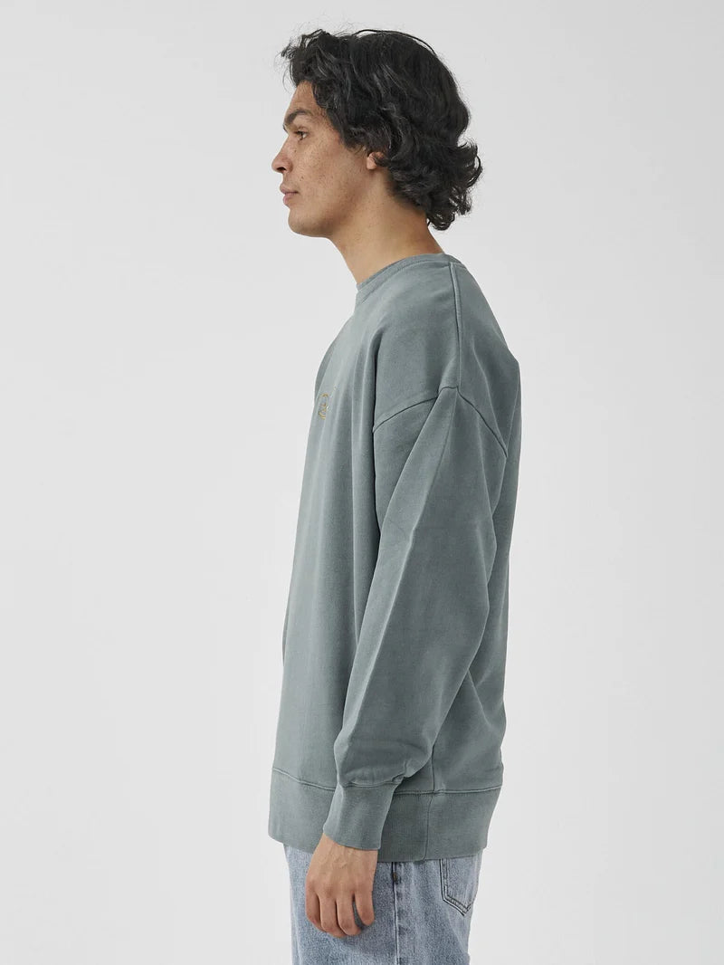 THRILLS GOLDEN WINGS SLOUCH CREW NECK FLEECE