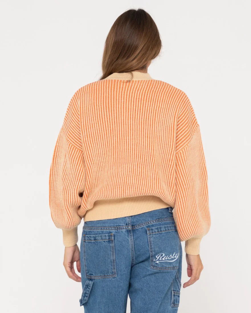RUSTY Ora Relaxed Fit Mock Neck Knit