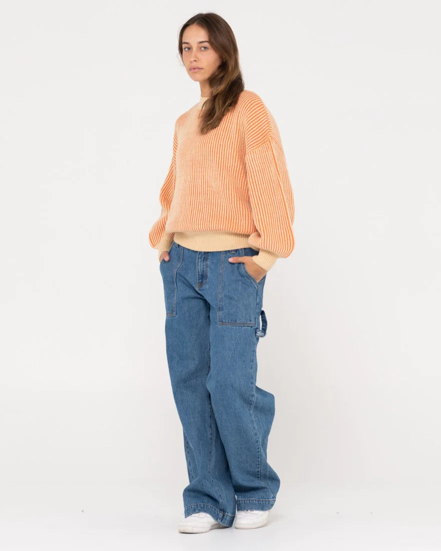 RUSTY Ora Relaxed Fit Mock Neck Knit