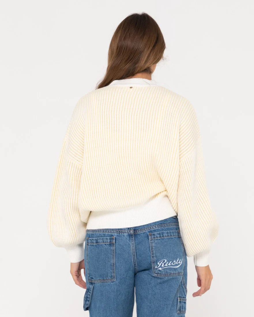 RUSTY Ora Relaxed Fit Mock Neck Knit