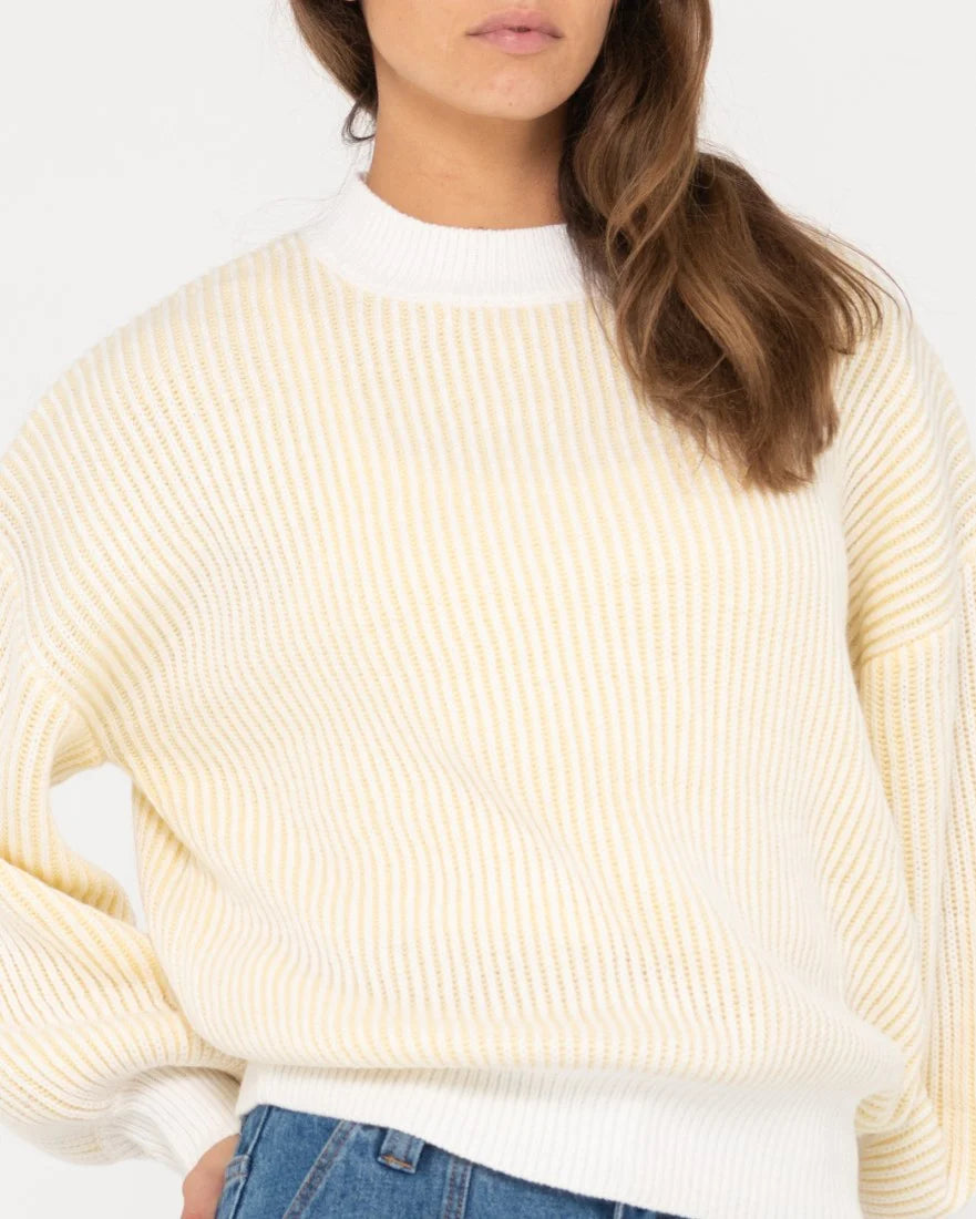 RUSTY Ora Relaxed Fit Mock Neck Knit