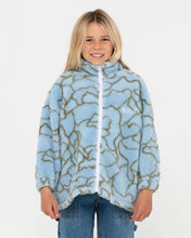 Load image into Gallery viewer, RUSTY - Low Tides Zip Through Sherpa Fleece Girl
