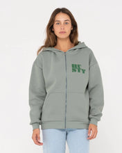 Load image into Gallery viewer, RUSTY Rusty Code Oversize Zip Hooded Fleece
