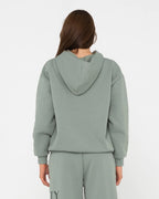RUSTY Norty Graphic Oversize Hooded Fleece