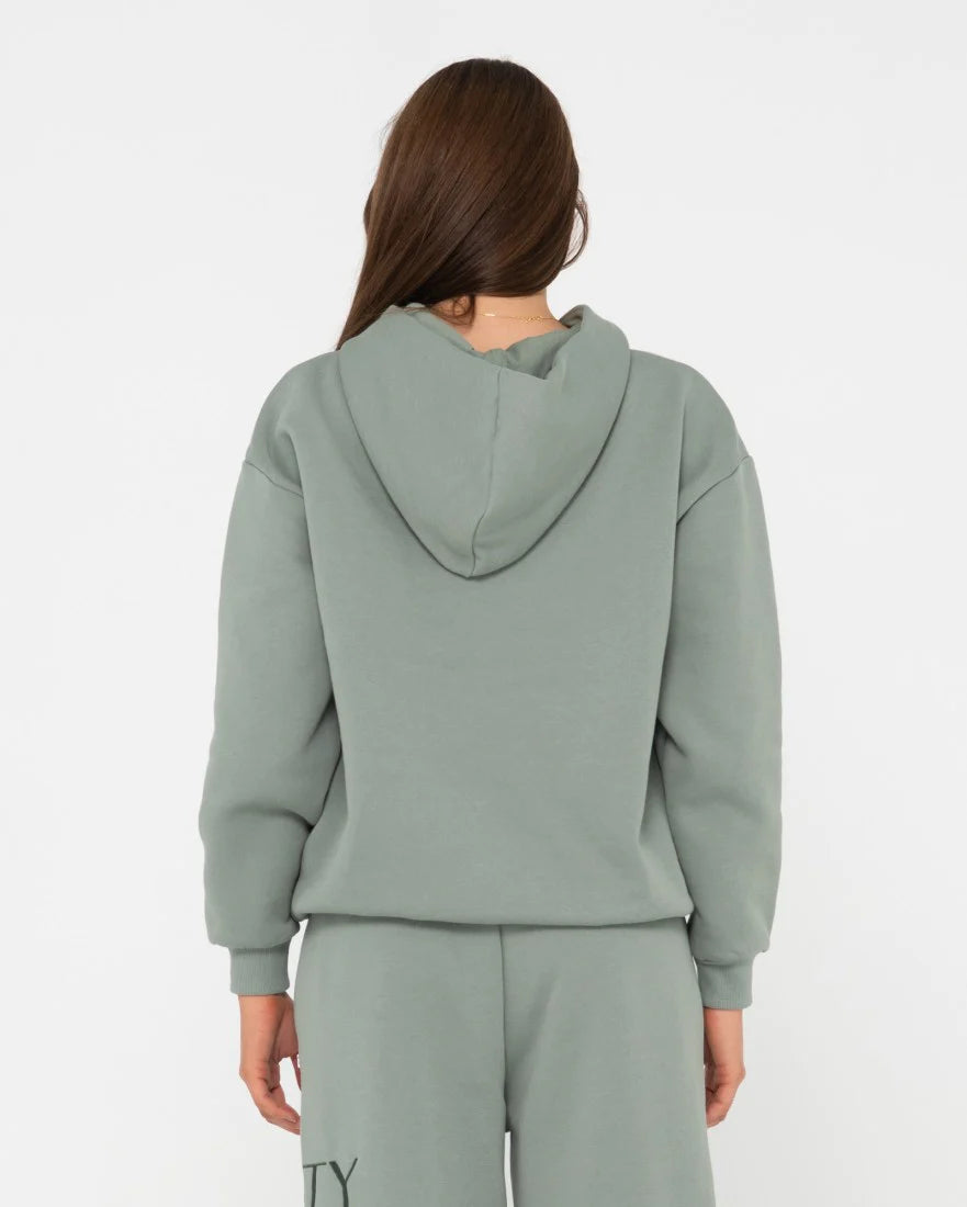 RUSTY Norty Graphic Oversize Hooded Fleece