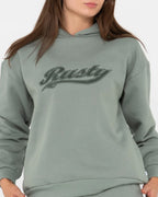 RUSTY Norty Graphic Oversize Hooded Fleece