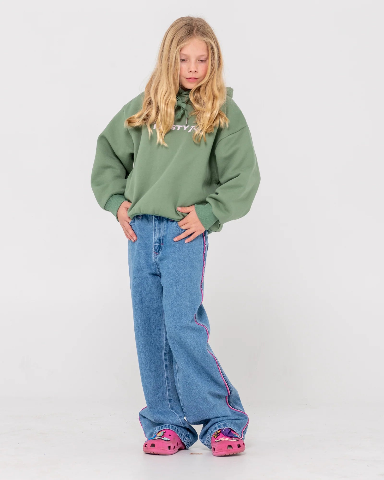 RUSTY Essentials Fleece Hoodie Girls