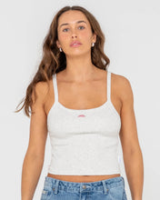 Load image into Gallery viewer, RUSTY Heritage Ribbed Crop Tank Top
