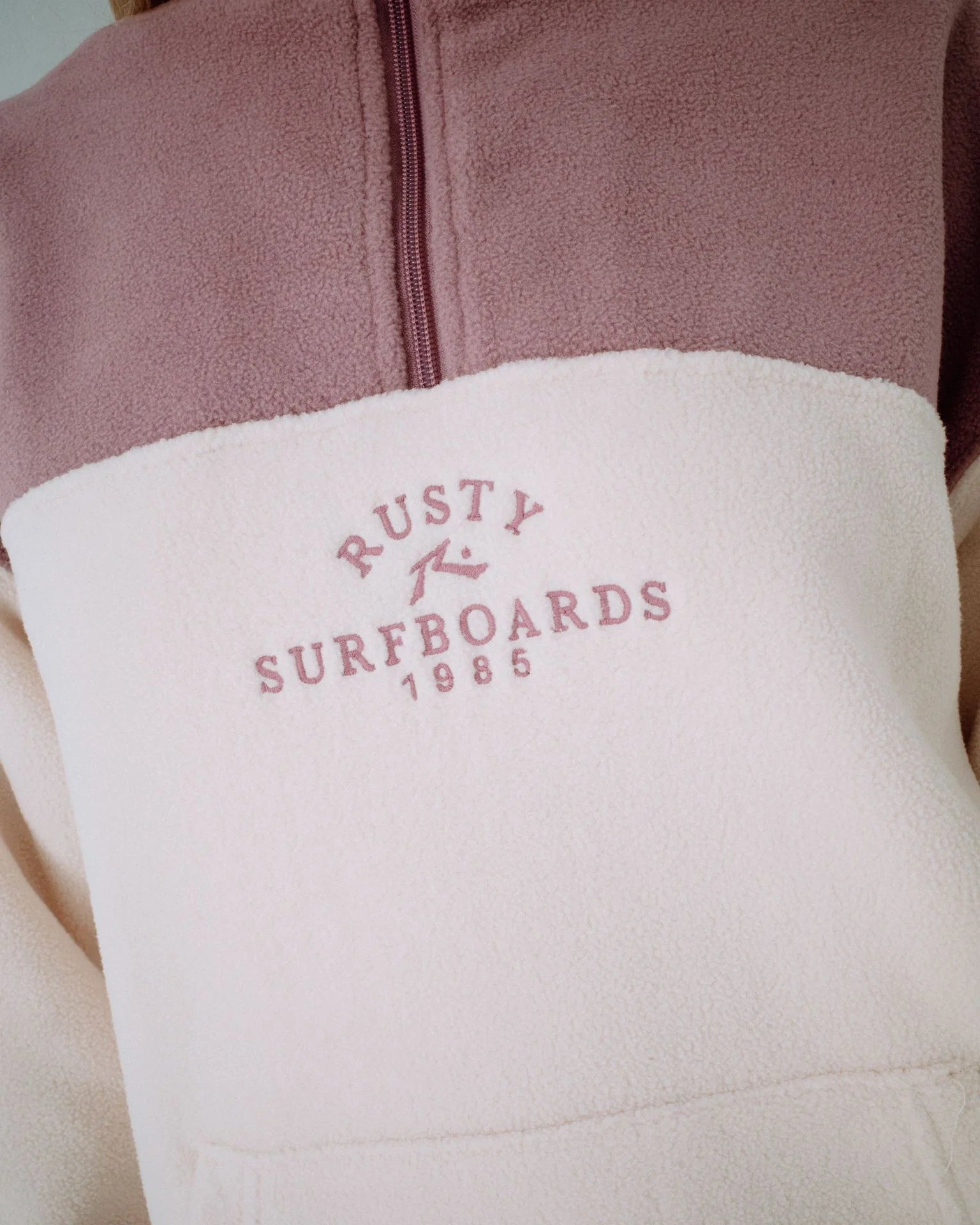 RUSTY Central Division Quarter Zip Polar Fleece