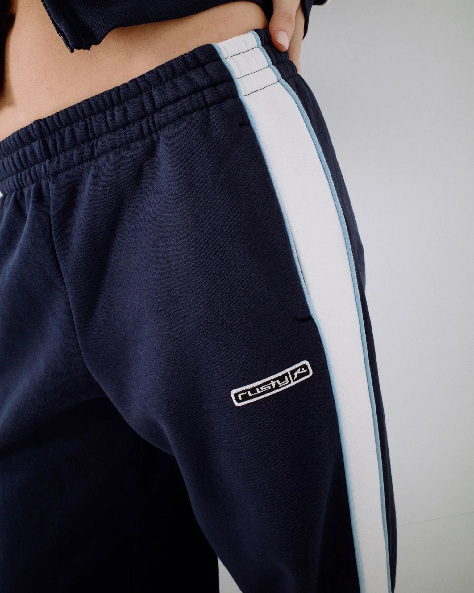RUSTY Retro Lines Wide Leg Trackpant