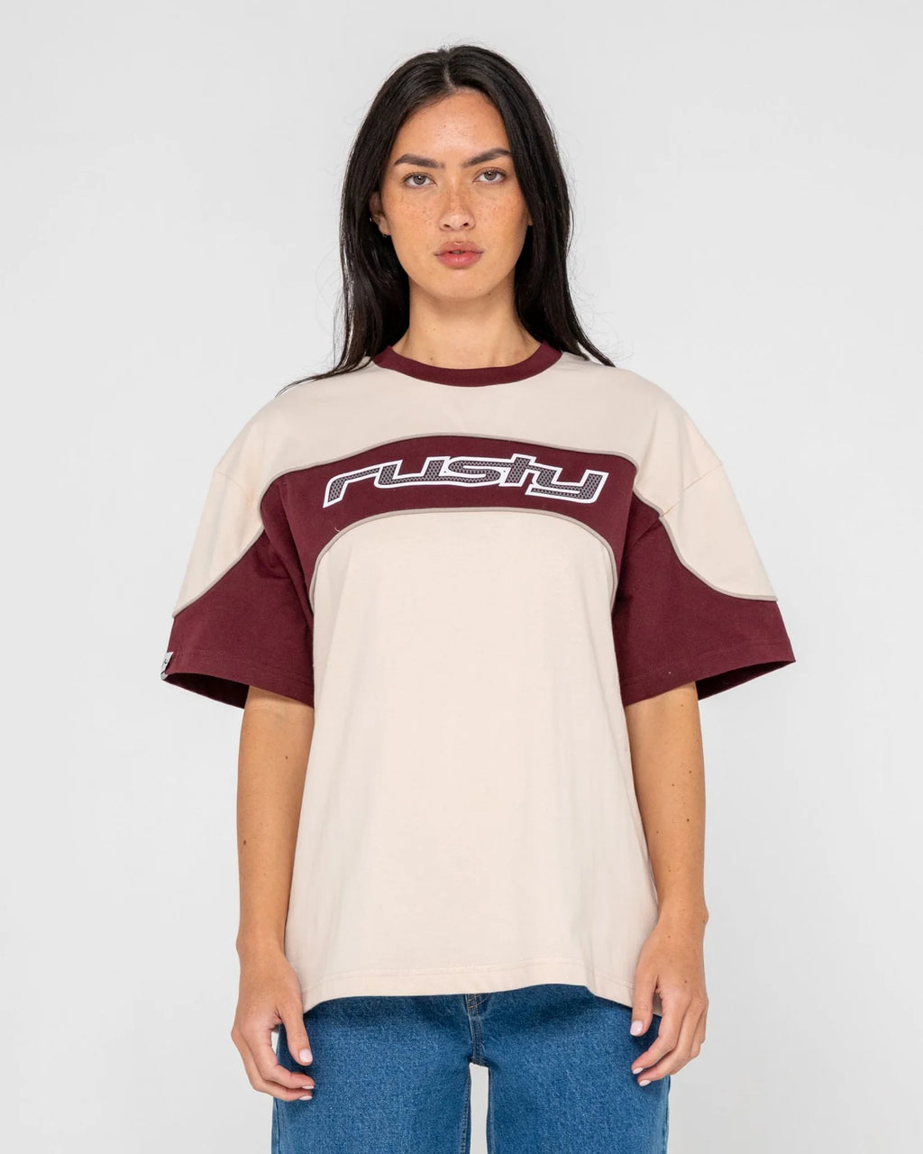 RUSTY Kinetic Oversized Graphic Tee