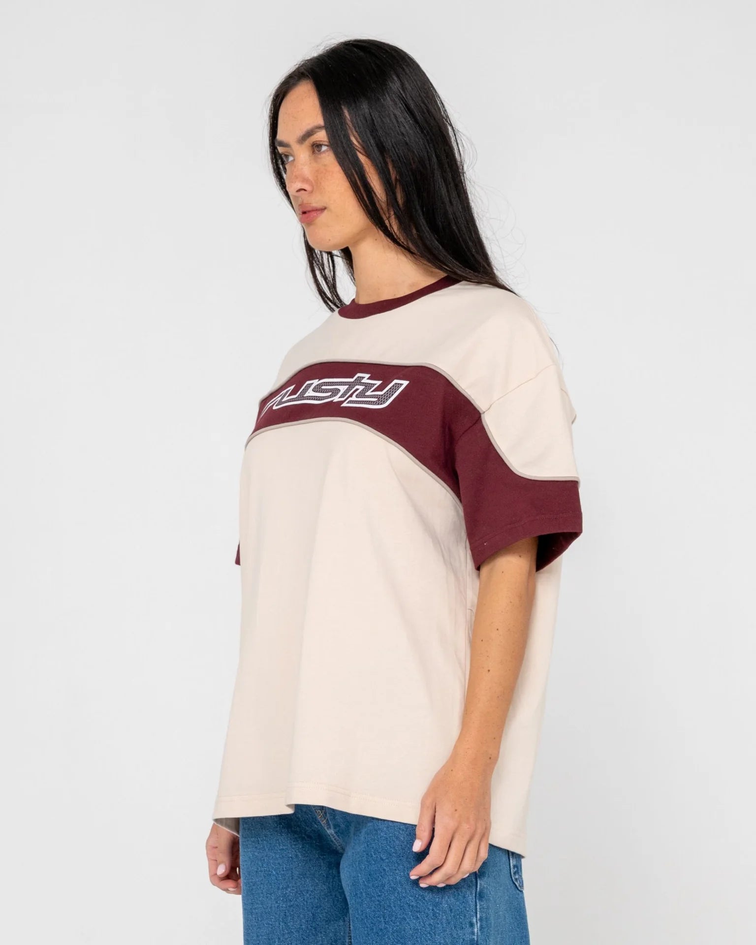 RUSTY Kinetic Oversized Graphic Tee