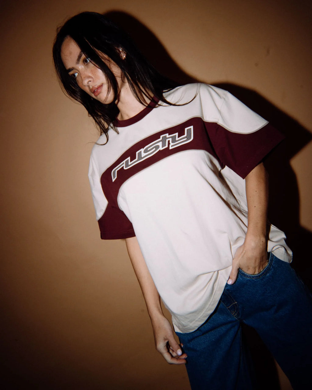 RUSTY Kinetic Oversized Graphic Tee