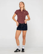 RUSTY Missy May Check Shirt