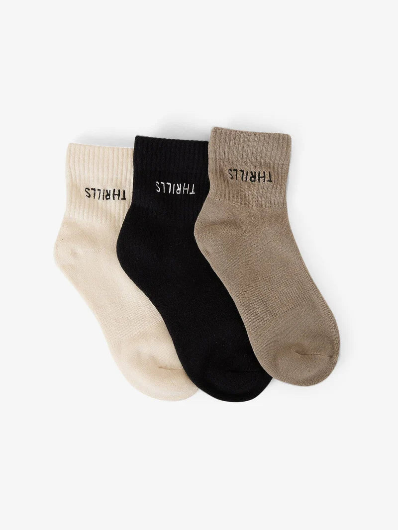 THRILLS MINIMAL THRILLS 3 PACK SOCK