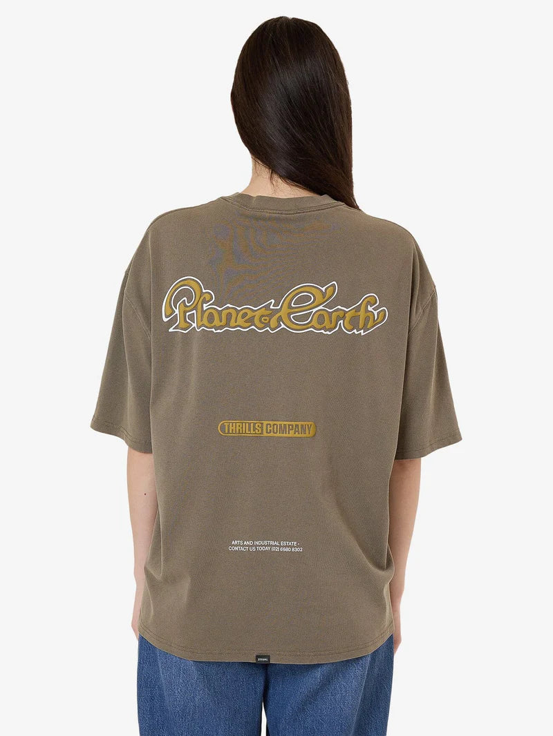 THRILLS PLANET EARTH OVERSIZED TEE