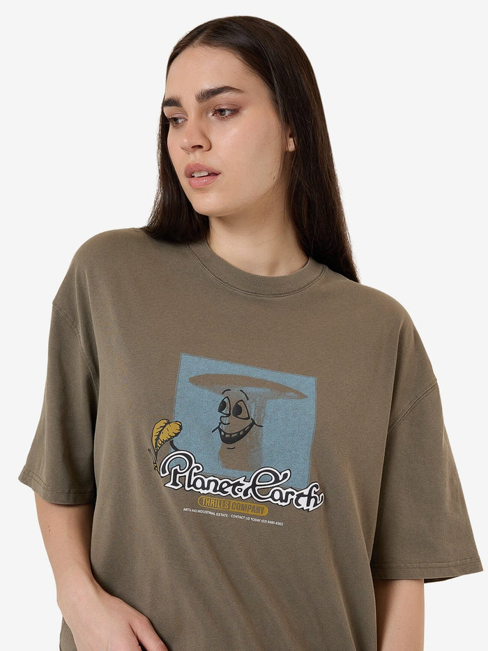 THRILLS PLANET EARTH OVERSIZED TEE