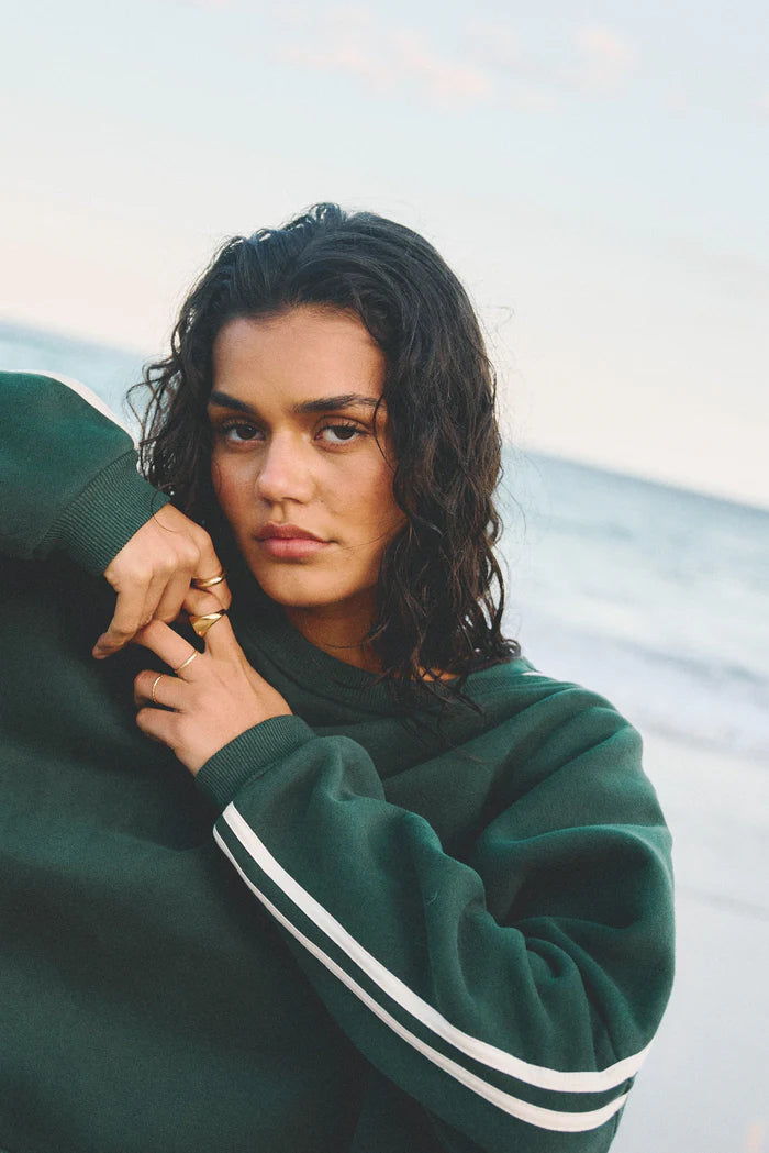 RHYTHM Contrast Sweatshirt Hunter