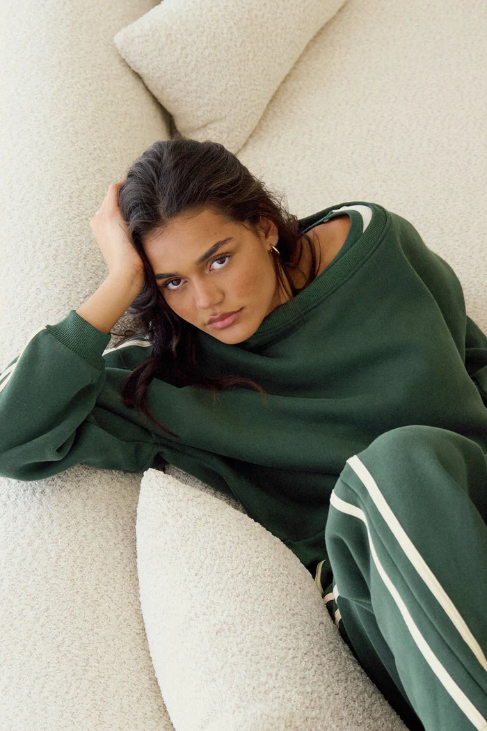 RHYTHM Contrast Sweatshirt Hunter