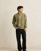 RHYTHM DRIFTER SALT WASH CREW olive