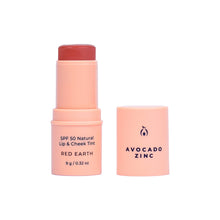 Load image into Gallery viewer, AVOCADO ZINC - SPF 50 Natural Lip &amp; Cheek Tint - Red Earth
