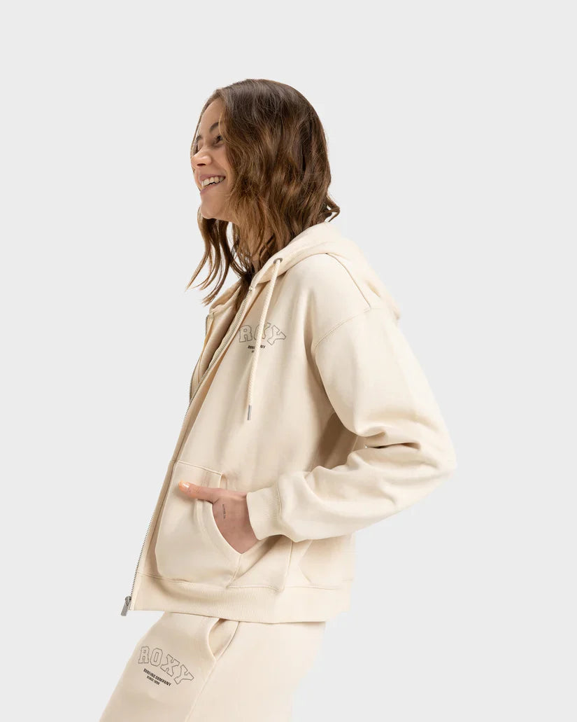 ROXY Womens Perfect Place Zip Brushed Fleece Top