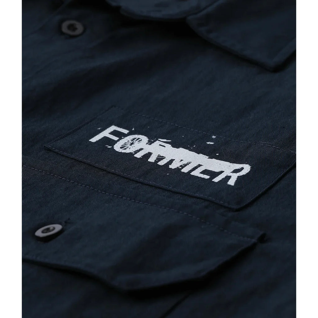 FORMER Scratched Short Sleeve Work Shirt