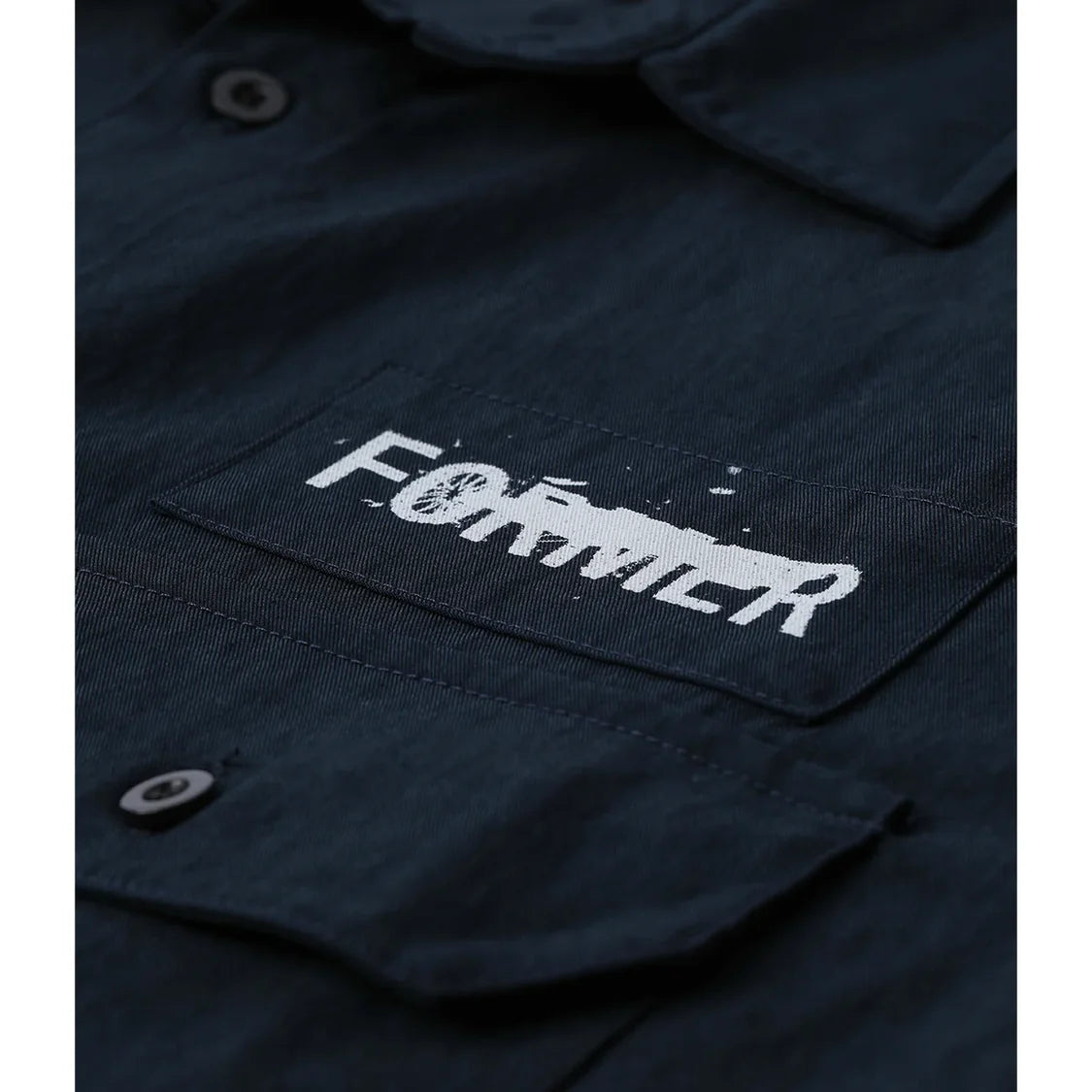 FORMER Scratched Short Sleeve Work Shirt