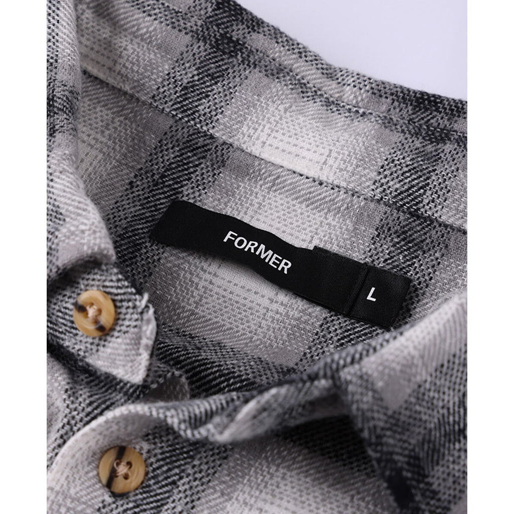 FORMER Vivian Flannel Ls Shirt Grey
