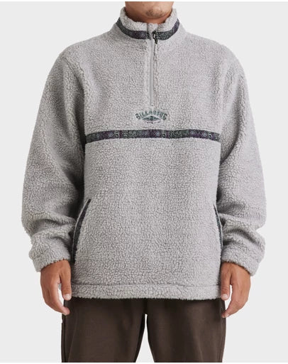 BILLABONG Mens Boundary Tombstone Mock Neck Fleece Pullover
