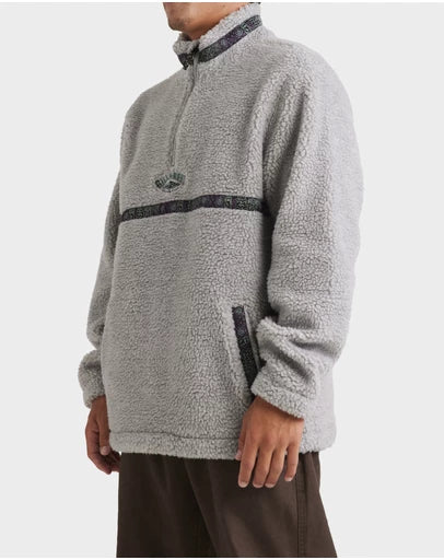 BILLABONG Mens Boundary Tombstone Mock Neck Fleece Pullover
