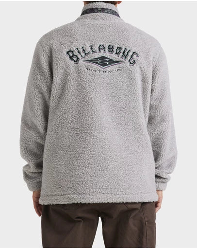 BILLABONG Mens Boundary Tombstone Mock Neck Fleece Pullover